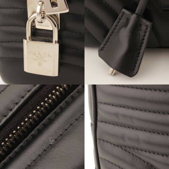Prada Dianagram Quilted Handbag Black - Picture 8 of 10